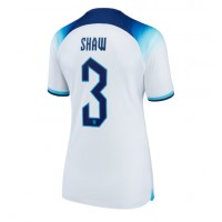 Dámy Fotbalový dres Anglie Luke Shaw #3 MS 2022 Domácí Krátký Rukáv